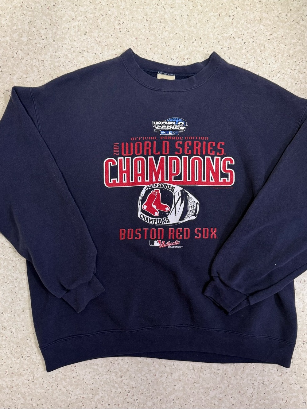 Vintage 2004 Boston Red Sox World Series Champions Parade Crewneck Sweatshirt L